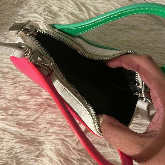 COPERNI Micro Baguette Swipe Bag Neon Pink & Green - Picture 9 of 11